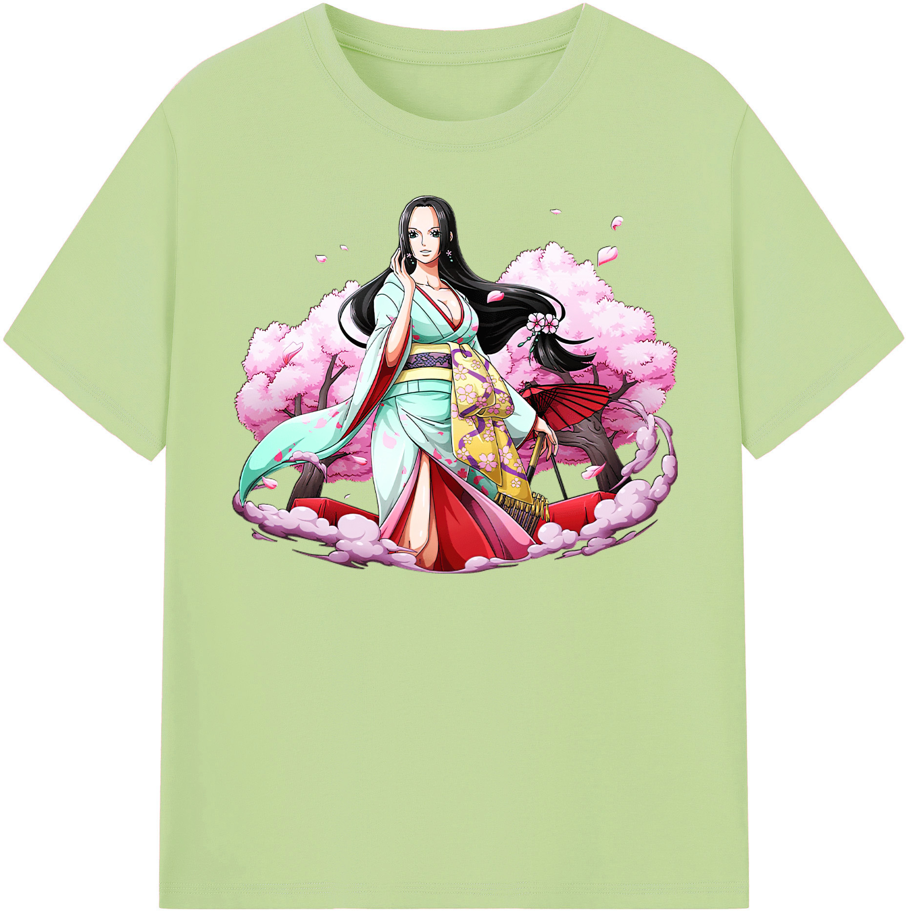 ワンピース ボア・ハンコック ONE PIECE Boa·Hancock 綿100％半袖Tシャツ（フロントプリント）